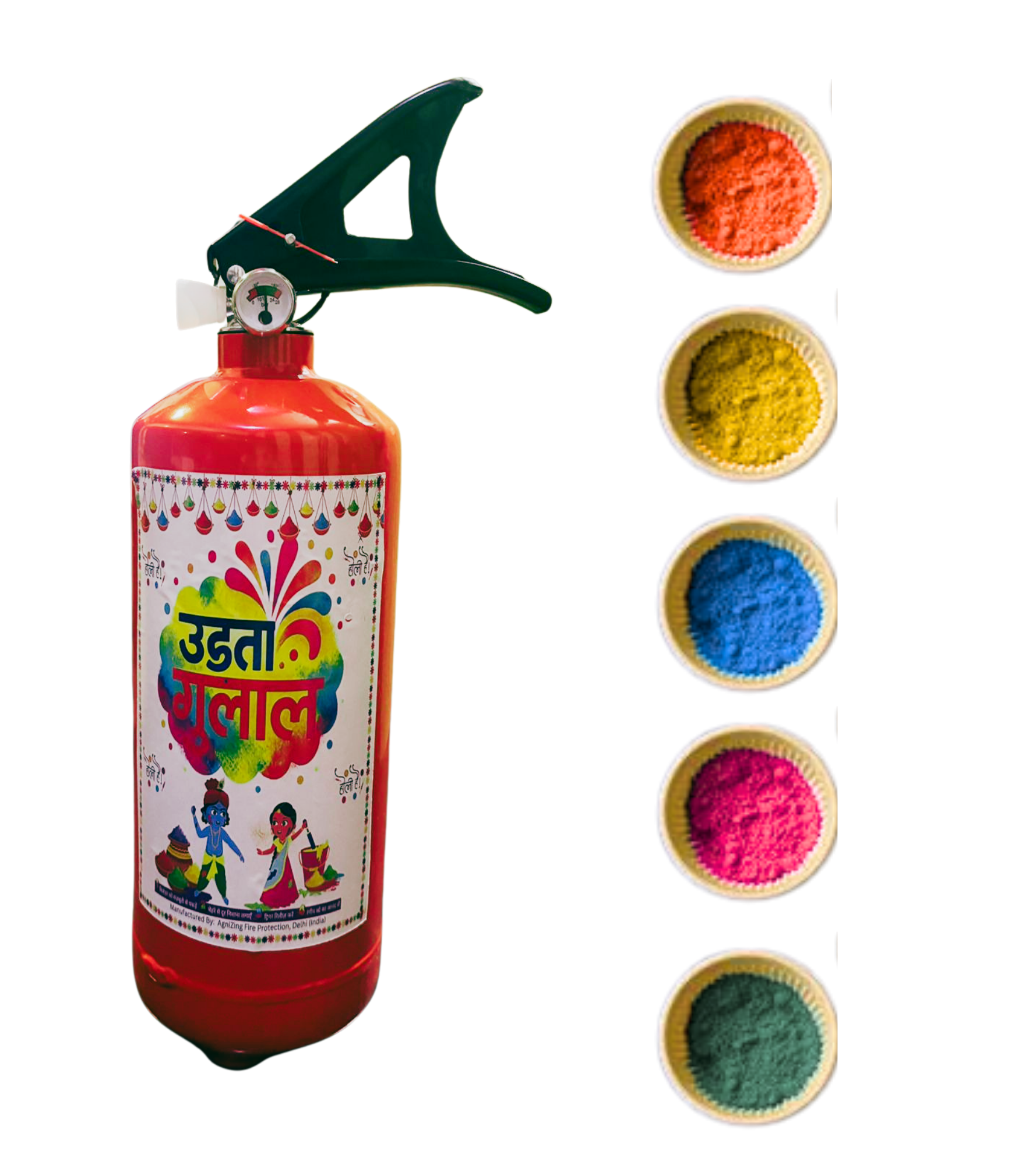 2kg-holi holi color cylinder udta gulal